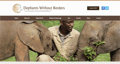 Desktop Screenshot of elephantswithoutborders.org