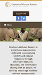Mobile Screenshot of elephantswithoutborders.org