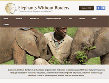 Tablet Screenshot of elephantswithoutborders.org